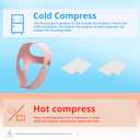Belovedone Reusable Face Ice Strap Soft Ice Silicone Chin Strap for Women Sleeping Pink