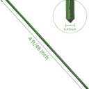 Sturdy Metal Garden Plant Stakes 4 Ft Plastic Coated Steel Plant Sticks,Pack of 25