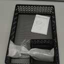 Black Modern Under Desk Drawer Organizer Clip-on Cup Holder & Phone Holder