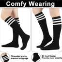 LPMOERA Knee High Socks for Woman Long Tall Tube Athletic Cotton Tall Socks Baseball Softball Socks