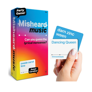 Lucky Egg The Original Misheard Music – Guess The Song or Artist with 500 Lyrical Nonsense Cards – Hilarious Music Games for Adults & Teens – Fun Family Card Games for Karaoke & Party Entertainment