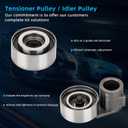 LesNau Timing Belt Kits with Water Pump for Car Engine Compatible with 2003-2018 Honda Accord Pilot Odyssey Ridgeline Acura MDX RDX RL TL TSX ZDX - Replace TCKWP329, TKH-002, TKH002