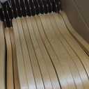 JS HANGER Wooden Coat Hangers, 30 Pack Light Weight Wood Coat/Suit Hangers with Non-Slip Pant Bar, Natural Finish