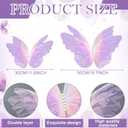 Geelin 6 Pcs Large Pink-Purple Gradient Butterfly Decorations Mariposas Grandes para Decoracion Butterfly Party Decor 20 Inch 12 Inch 3D Silk Butterflies for Baby Shower Women Birthday Party Wedding