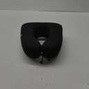 MLVOC Travel Pillow 100% Pure Memory Foam Neck Pillow, Comfortable & Breathable Cover, Machine Washable, Airplane Travel Kit with 3D Contoured Eye Masks, Earplugs, and Luxury Bag, Standard (Black)