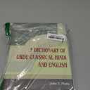 A Dictionary of Urdu Classical Hindi and English by John T. Platts (Author)