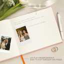 &And Per Se Guest Book for Party, Photo Book, Blank Book and Birthday Guest Book for Special Events, Baby Shower Book to Sign with Blank Lined Pages & Photo Spots (Pink with Pattern)