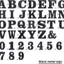 10 Inch Metal House Numbers, House Address Letters and Numbers for Outside Signs, Metal Letters Door Numbers Signage Street Address Plaque for Garden Door Mailbox Decor (Letter F)