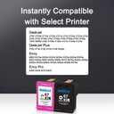 67XL Ink Cartridge Replacement for HP 67 XL Remanufactured for HP Ink 67 67XL for DeskJet 2755e 2700 2855e 2800 2752 2742e 4155e 4255e 4100 Envy 6055 6055e 6455e Printer (1 Black,1 Tri-Color)