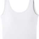 Wvapzxx Tank Tops For Women With Chest Pad Backless Crop Top Camisole Sleeveless Sexy Casual Plain Tube Vest S