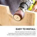 2Long Sanding Drums and Sleeves Set with 1/4Shank for Drill or Drill Press, Sanding Drum Kit for Sanding Smoothing Shaping Polishing Fiberglass Wood Metals, 60,80,120 Grit-16pack