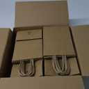 BagDream Gift Bags 100Pcs 5.25x3x8 Small Kraft Paper Gift Bags with Handles Bulk, Brown Paper Sacks for Small Business, Retail, Merchandise, Wedding Birthday Party Favor