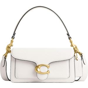 COACH Tabby Shoulder Bag 20 In Loved Leather With Quilting (One Size, Chalk)