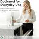 Stainless Steel Carbonating Bottle 43 oz | Compatible with Aarke Carbonator 3 (Not Pro) and SMEG Soda Makers | No Expiration | Plastic-Free | Dishwasher Safe | Replacement Bottle | 2x Steel