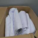 HolidayIdeas White Spandex Table Covers 6 Foot, Fitted Stretch Table Skirts 30x72 Inch, Wrinkle-Free Floor Length Polyester Tablecloths for Weddings Parties Banquets Events,4 Pack