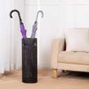 Concepts 21 inch Heavy Duty Metal Umbrella Stand - Durable Storage Holder for Umbrellas - Indoor and Outdoor Use - Stylish and Modern Organizer for Entryways. (Black Lace)