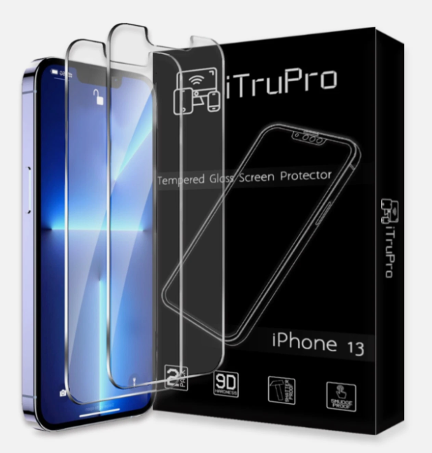 iTruPro iPhone 13 Tempered Glass Screen Protector for iPhone 13 Pro Max 14 Pack