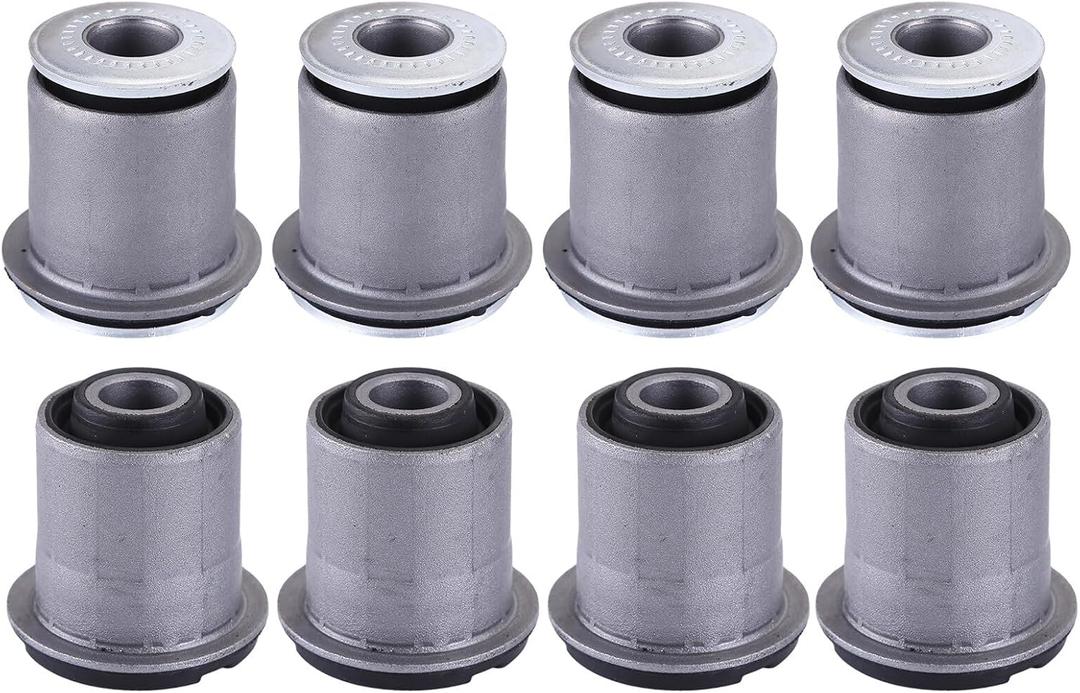 8 Pcs Suspension Control Arm Bushing Kit Compatible with Toyota Tacoma 1995-2004 4Runner 1995-2002,48632-35080 48061-35040 48061-35050 Front Upper + Lower Control Arm Bushing Suspension Kit