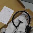 Matte Black Bathroom Accessories Set, KLJKPA 4 Pieces Bathroom Hardware Set, 24 inch Towel Bar, Towel Racks for Bathroom, Robe Towel Hooks, Toilet Paper Holder Wall Mounted