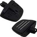 FATECIM Motorcycle Mini Board Floorboards Footpegs Foot Pedals Footrests with Male Mount Adapter for Honda VTX 1800C 1800F 1300C Shadow VLX 600 Sabre Spirit Phantom Aero Fury Magna Stateline Black
