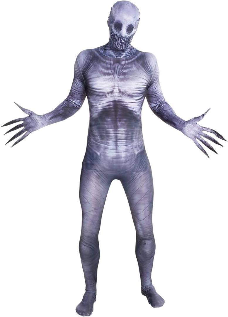 Morphsuits the Rake Morphsuit Adults, Scary Monster Costume Adult, Zentai Suit (Large)