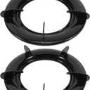 DOITOOL Cast Iron Wok Ring for Gas Stove, 2 Pack Universal Non-Slip 9 Inch Wok Support Rack Stand Burner Grate Replacement Parts, Gas Stove Stand Rack Accessories