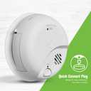 First Alert SMICO100-AC Interconnect Hardwire Combination Smoke & Carbon Monoxide Alarm with Battery Backup - 3 Pack, Manufactured Date 04/23/2026