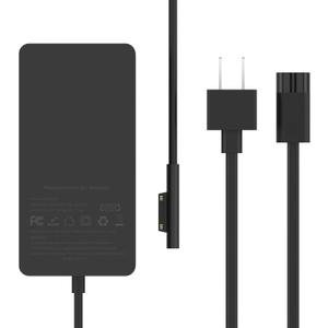 127W Microsoft Surface Book 3 Laptop Charger Also for 102W Surface Book 2, 1, Surface Laptop Studio 2, 1, Windows Surface Pro/Laptop/Go, 10FT Super Long Cable with Powerful Magnetic Plug and LED (Black)