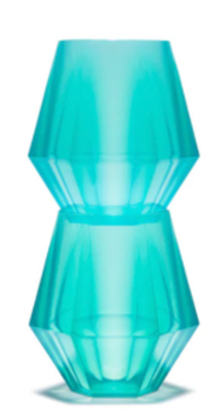 Wine2Go Diamond Silicone Wine Glasses 9oz 2 Pack