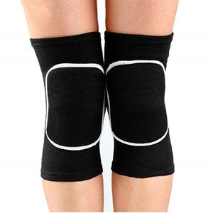 JUMISEE Kids Knee Pad, Anti-Slip Padded Sponge Knee Brace Breathable Flexible Elastic Knee Support for Football Volleyball Dance Skating Basketball Sports (X-Small(4-7 Years old), Black)