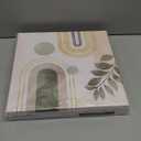 WELMECO Boho Wall Art Decor Minimalist Wall Art Pictures Canvas Prints Mid Century Modern Home Decor, Framed Ready to Hang, Set of 3 Piece 12inx12in (Green)