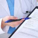 EYEYE G-103 Retractable Gel Pens 0.5mm, 25 Pack 0.5 mm Blue Ink Extra Fine Point Ballpoint Pen Quick Drying, Pen Fine Point Smooth Writing Pens for for Office School Supplies