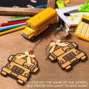 3 x Kigley 6 Pcs School Bus Driver Appreciation Gifts Wooden Bus Driver Card Holder Gift Card Sleeves Thank You Gift Ornament for Back to School End of Year New Retirement Birthday