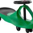 Wiggle Car Ride on Toy - No Batteries, Gears, or Pedals - Just Twist, Swivel, and Go - Outdoor Ride on for Kids 3 Years and Up by Lil' Rider (Green), Large
