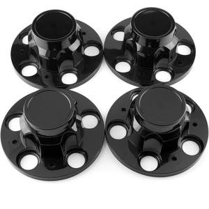 RTRHINOTUNING 4PCS 171mm Wheel Center Caps Compatible with Jimmy 10 Van 20 Van Suburban 15649148 15649141 Black Hub Caps