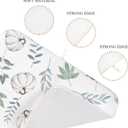 Fall Decor Dish Drying Mat for Kitchen Counter 18"x24", White Green Pumpkin Leaf Decorative Coffee Mat Dishes Drying Pad Absorbent Drainer Mat Kitchen Countertop Protector Easy Clean