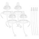 Sippy Cup Soft Spout Conversion Kit for Philips Avent Natural Baby Bottle, Bottle Handles and Weighted Straw - 4 Pack