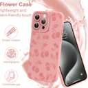 KANGHAR for iPhone 15 Pro Max Case | Cute Cherry Design | Soft Flexible TPU | Anti-Scratch Protective Cover | Pink
