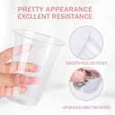 BYSNOW 12 oz Clear Plastic Cups - 300 Count Disposable Wine Cup for Party, 12 Ounce Drinking Cups Bulk, PET Cocktail Glasses for Smoothie, Fruit, and Cold Beverage