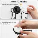 DEAYOU 4 Tier Shampoo Bar Holder for Shower, Self Draining Soap Bar Holders with Strong Suction Cup and Hooks, Rustproof Soap Dish Caddy for Bathroom Wall, Kitchen Sink, Conditioner, No Drilling Rack