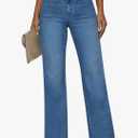 KUNMI Jeans for Women Wide Leg Baggy High Waist Boyfriends Straight Leg Stretchy Denim Pants Trendy Fall 2025 Size 8