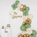 Happy Birthday Sign for Backdrop - Large Acrylic 'Happy Birthday' Mirror Sticker Sign for Birthday Balloon Arch Backdrop Party Wall Decor - Gold