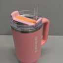 STANLEY Quencher H2.0 Tumbler with Handle and Straw 40 oz | Flowstate 3-Position Lid | Cup Holder Compatible for Travel | Insulated Stainless Steel Cup | BPA-Free | Peony