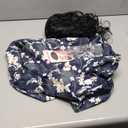 Mepase 4 Pcs 80s Halloween Costume for Men Outfit Cosplay Set Hawaiian Shirt Black Curly Wig Silver Frame Glasses Mustache (Medium)