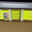 Crossbow Bolts 20inch Fluorescence Color Carbon Crossbow Hunting Arrows with 4" Vanes and Replaced Arrowhead(12 Pack)