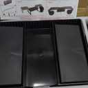 OPNICE Wood Desk Organizers and Accessories, Dual Monitor Stand Riser with Drawer and 2 Pen Holders, Desk Shelf Computer Racks for Office Workspace Organizers, Desktop Organization (Rustic Brown)