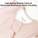 BubblePanda Rayon Made from Bamboo Sleep Sack 2t-3t 1.0 Tog Soft Toddler Sleeping Sack 24-36 Months for Babies 2-Way Zipper Baby Wearable Blanket