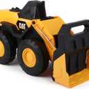 Cat Construction Toys, Steel Wheel Loader 16 - Real Steel Body, Working Arm & Bucket, Oversize All-Terrain Wheels, Heavy-Duty Construction Vehicle for Indoor/Outdoor Play, Kids Ages 3 +