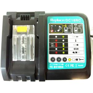 DC18RC 14.4V-18VLi-Ion Battery Charger Compatible with Makita DC18RC DC18RD DC18RA DC18SD DC18SF to Work with BL1830 BL1840 BL1850 BL1860 BL1840B BL1820 BL1815 BL1430 BL1450 Makita 18V Battery