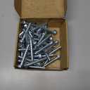 50Pcs 3/8 x 3 Concrete Screws, Masonry Screws Heavy Duty Carbon Steel, Zinc Plated Hex Head Large Diameter Concrete Anchors Fits for Brick, Blocks, Cement